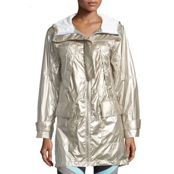 Ladies Under Armor gold rain jacket - Picture 1 of 8